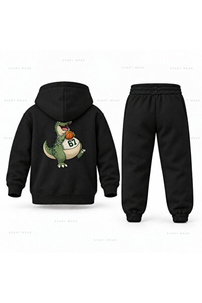 SVART WEAR طقم بدلة رياضية للأطفال من Six Seven 67 Dino Soft Ball مطبوع عليه ...