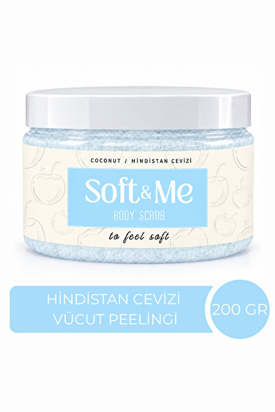 Soft and Me Hindistan Cevizi Vücut Peelingi - Arındırıcı, Nemlendirici, Batık...