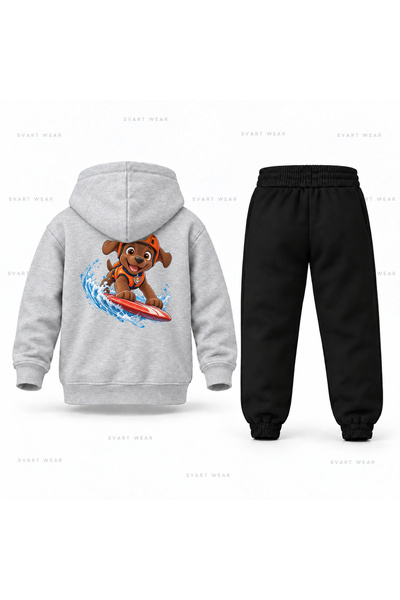 SVART WEAR طقم بدلة رياضية للأطفال مطبوع عليه Paw Patrol Zuma Surf Balance
