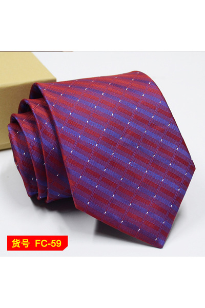 Choice FC-59 67 Styles Men's Ties Solid Color Stripe Flower Floral 7-8cm Jacq...