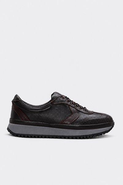 FAST STEP Genuine Leather 722Ma236 Brown Men's Casual Shoes