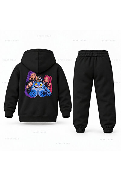 SVART WEAR طقم بدلة رياضية للأطفال مطبوع عليه KPop Demon Hunters Derpy Saksi ...