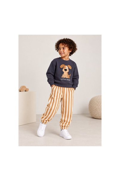 SİSABOOM Men's Striped Woven Pants Suit