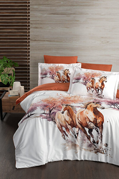 First Choice Silvan 100% Cotton 200 Tc (80 Thread) Digital Printed Double Duv...