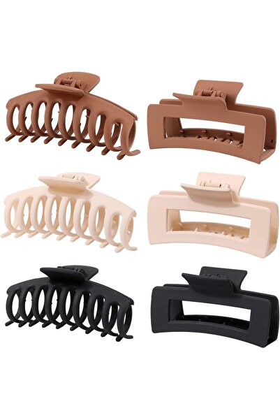 GoodTool 6Pcs Non-Slip Hair Clip, Strong Fixed Hair Clip, Acrylic Rectangular...
