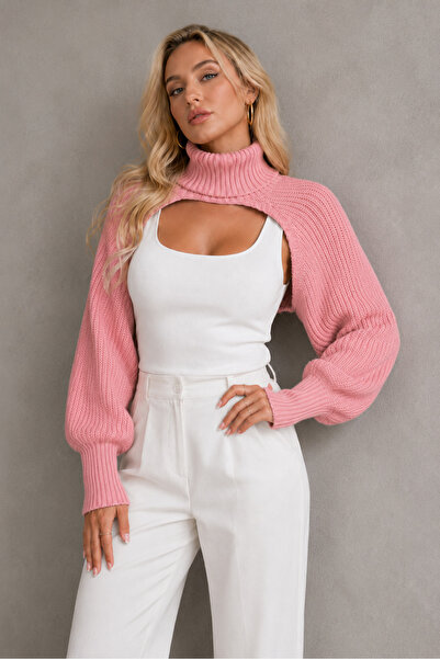 citystyle Women's Long Sleeve High Neck Modern Design Textured Elegant Soft C...