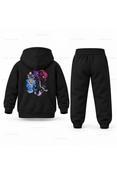 SVART WEAR طقم بدلة رياضية للأطفال مطبوع عليها KPop Demon Hunters Rumi Mira T...