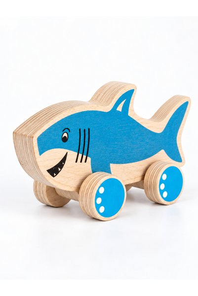 Hopiers Montessori Wooden Shark Car