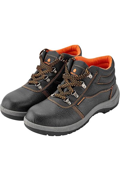 Lawazim Safety Shoes -Long Neck Slip-Resistant Steel Toe Cap Leather Work Boo...