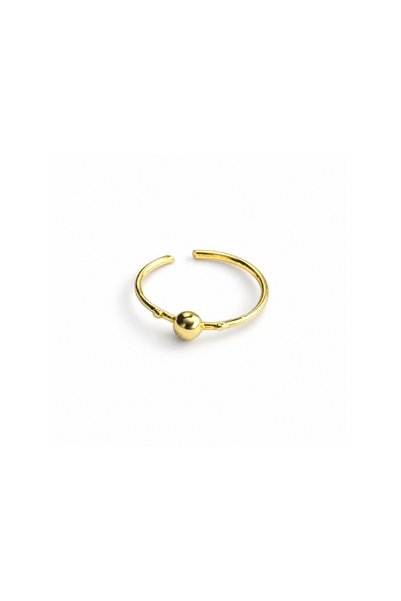 Gold Piedra 14 Ayar Altın Minimal Toplu Halka Hızma
