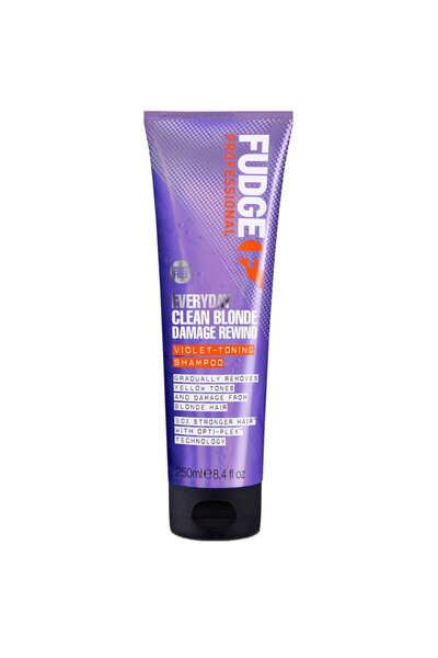 Fudge Professional Șampon Clean Blonde Damage Rewind cu tonifiant violet pent...