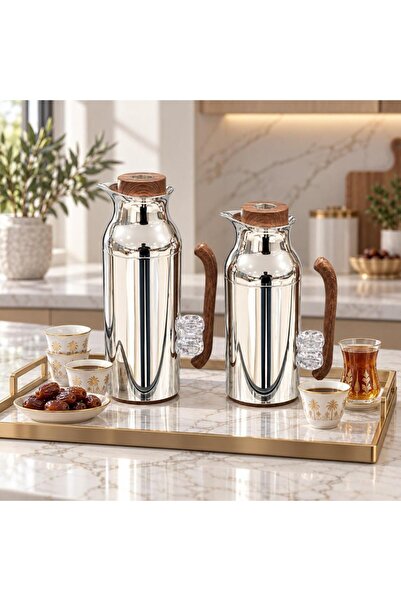 laverahome Trams Hospitality Set Steel 2 Pieces Wood Design |