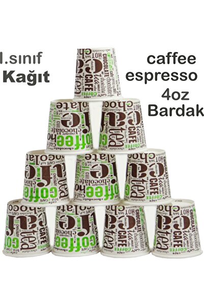 4 oz Karton Bardak Sızdırmaz Espresso ve Kahve Bardağı - 250 Adet