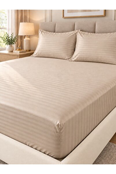 Mulberry Puresatin Hotel Series 100% Cotton Satin Fitted Sheet Set