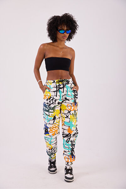 Superbluemexico Women's Multicolor Basic Jogger Pants