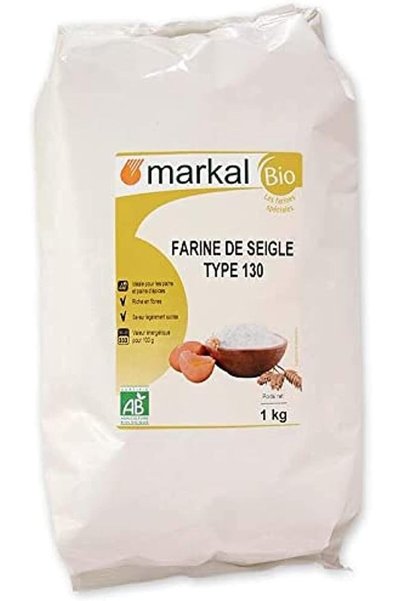 Markal دقيق الجاودار العضوي من ايو بوب ماركال، وزن 1 كجم - عبوة واحدة