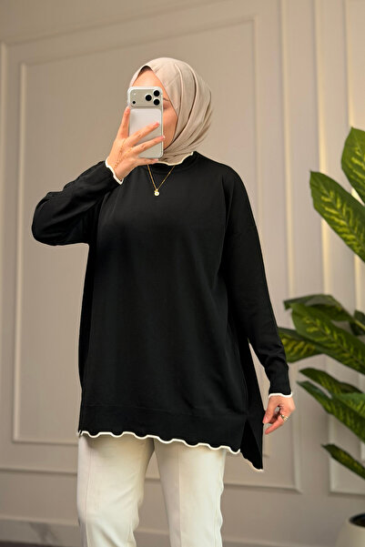 Suede Style 44431 - Stylish Comfortable Cotton-Polyester Women's Knitwear Lon...