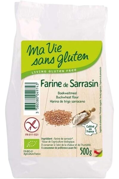 Ma vie sans Gluten دقيق الحنطة السوداء العضوي الخالي من الغلوتين من إكيبيو 50...