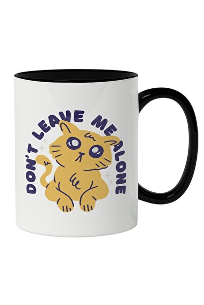 INOVATIX Cana alba personalizata,Suparata Galbena, Don't Leave Me alone,Pisic...