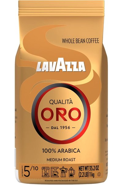 Lavazza Qualita Oro Lavazza Qualità Oro Whole Bean Mix, Medium Roasted, 2.2 P...