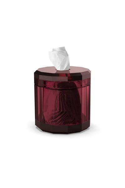 Decor Walther Kristall Tissue Box - Burgundy