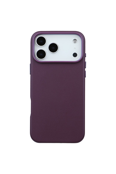 Casen iPhone 18 Pro Vegan Deri Gizli MagSafe Kılıf Vişne Çürüğü Renk Premium ...