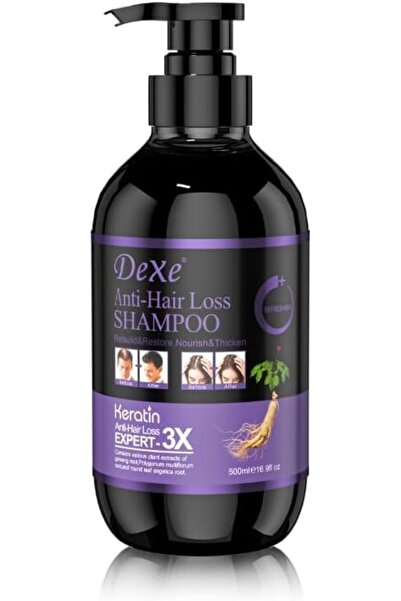 Dexe شامبو مضاد لتساقط الشعر بالكيراتين والجينسنغ - تركيبة نباتية لتقوية الشع...
