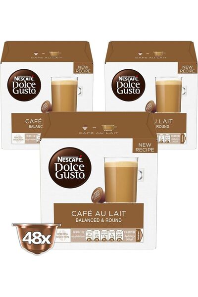 Nescafé Dolce Gusto كبسولات قهوة نسكافيه دولتشي غوستو كافيه أو ليه، 48 كبسولة...