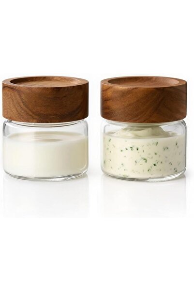 TERRIFI 2PCS Small Glass Storage Jars with Airtight Lids, 4 fl oz (120ml) Sma...