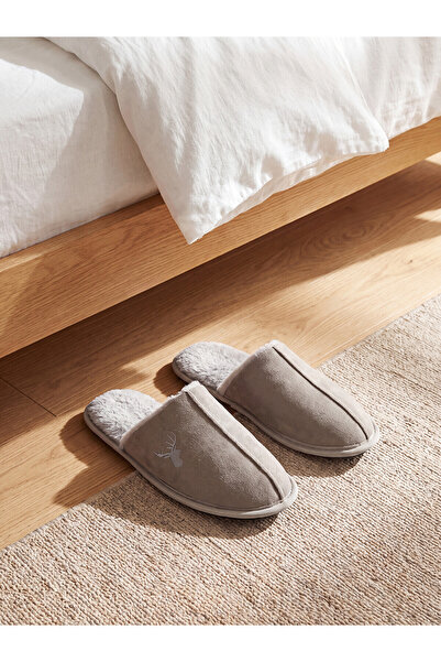 LC Waikiki Lcw Home Gray Men's House Slippers with Nevavm Difference