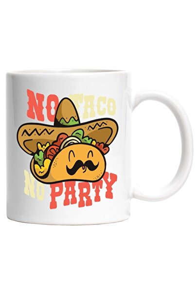 INOVATIX Personalized white mug, No Taco No Party, Party, Mexican Food Person...