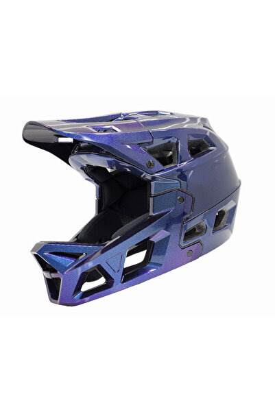 Impact Stroke Mavi Mor Sedefli 51-54cm S Fullface Bisiklet Kaskı