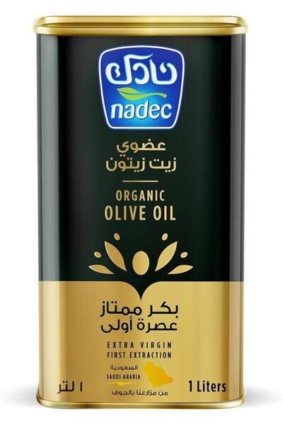 Nadeco زيت زيتون عضوي بكر ممتاز من ناديك، 1 لتر
