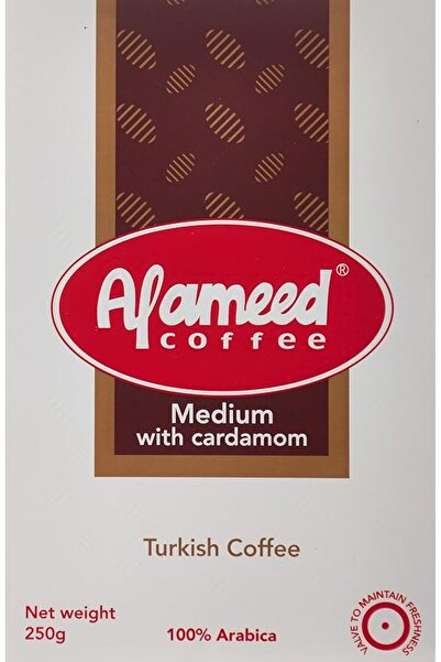 Al Ameed Cofee قهوة تركية ألم أميد متوسطة القوام بالهيل، 250 جرام