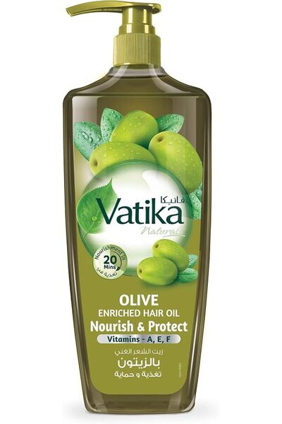 Dabur زيت الشعر المغذي بالزيتون من فاتيكا ناتورالز |   زيوت طبيعية 100% - 500...