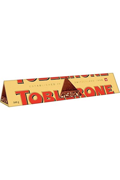 Toblerone Swiss Milk Chocolate Bar with Honey and Almond Nougat 340g