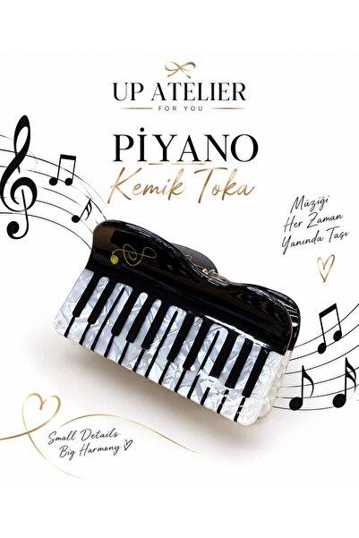 Up Atelier Pearlescent Piano Bone Buckle 6cm