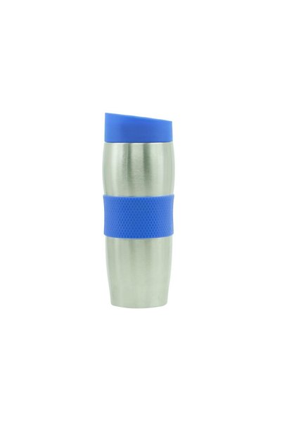 Aria Trade Θερμός, χωρητικότητα 380 ml, από ανοξείδωτο ατσάλι, μπλε χρώμα, 22...