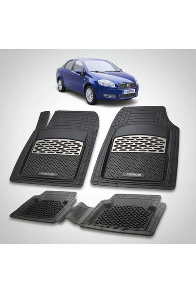 TEAMCAR Πατάκια δαπέδου Fiat Linea Sedan Συμβατά 2007-2013 |   Ασήμι