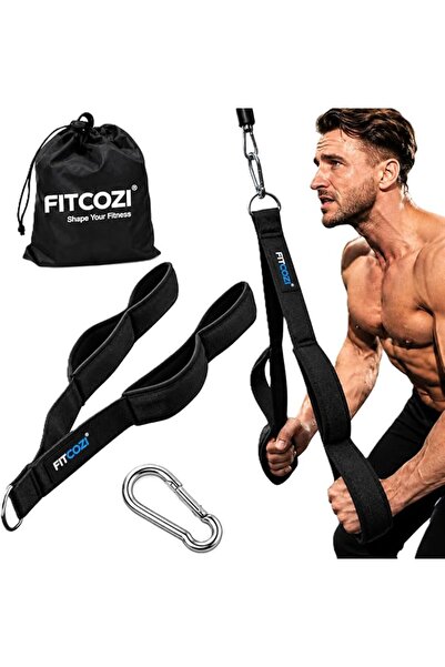 FITCOZI Vitcosy Attached Triple Heads Rope, Long Pull down Fitness Pull Rope ...