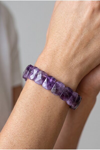 NBS Beautiful Naturel Stones Ametist Natural Stone Bracelet Unisex Vip Very High Quality