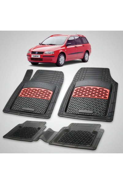 TEAMCAR Πατάκια δαπέδου Fiat Stilo Station Wagon Συμβατά με 2002-2004 |   Κόκ...