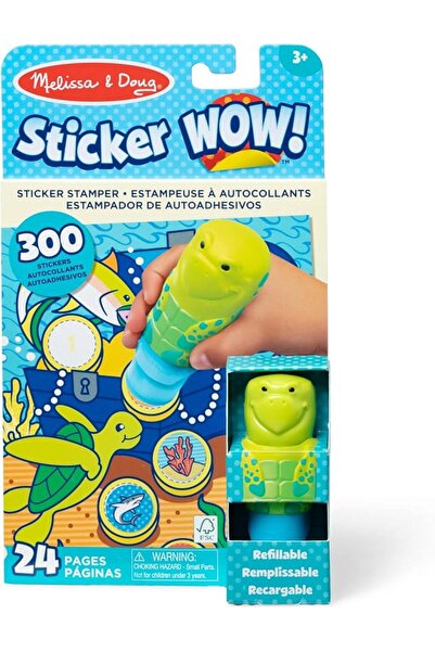 Melissa & Doug Sticker Wow! Sticker Stamper & Activity Pad - Turtle