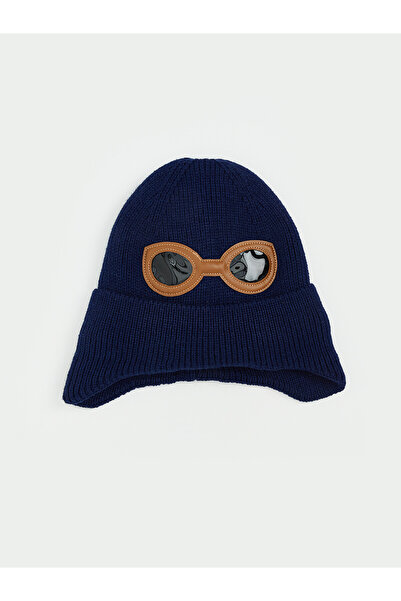 LC Waikiki Özmarka New Season Boys' Snow Hat with Glasses Detail