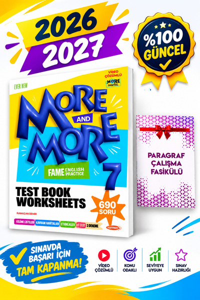 Fenomen Yayıncılık More More English 7 Fenomen Test Book
