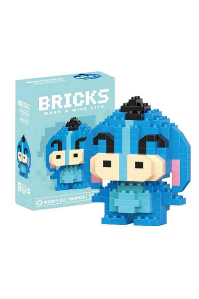 Maloria KUTUSUZ Eeyore BRİCKS LEGO | Sevimli Blok Karakterler - 1 Adet