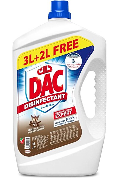 Dacfashion منظف أرضيات داك مطهر، برائحة البخور، 5 لتر [حصري]