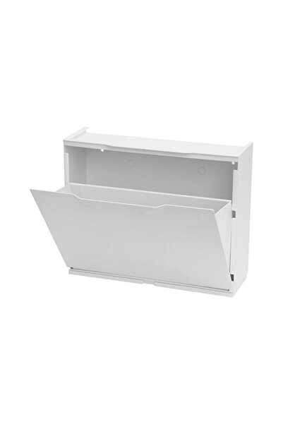 ArtPlast Παπουτσοθήκη με πόρτα σε λευκό χρώμα, 51x17.3x40.1 εκ. U50W