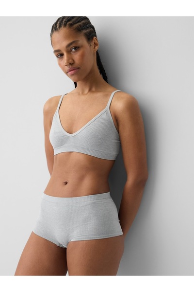 GAP Kadın Gri Seamless Fitilli Triangle Bralet
