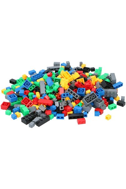 Eddy Toys Σετ 500 τουβλακίων κατασκευών σε διάφορα σχήματα και χρώματα, τουβλ...